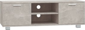 vidaXL Comodă TV, gri beton, 120x40,5x35 cm, lemn compozit