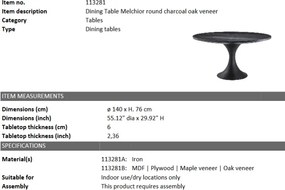 Masa LUX Melchior, bronz diam.140cm 113281 HZ