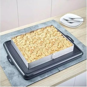 Resigilat: Forma de copt Kinghoff KH 1907, Reglabila 27,5-52,4 cm, Otel inoxidabil, Argintiu