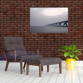 Tablou - Podul în ceață (90x60 cm)