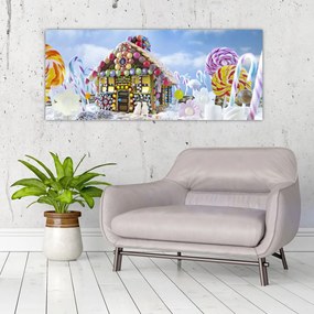 Tablou - Căsuță de turtă dulce (120x50 cm)