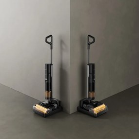 Aspirator vertical si mop Dreame H12 Pro FlexReach HHR44A, 400 W, 18 000 Pa, 50 min, 4 moduri, Curatare umeda pana la 90°C, Autocuratare si autosuscare, Ecran LED, Negru
