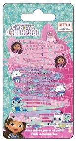 Gabby&#039;s Dollhouse Adventures Set de 6 clame de păr