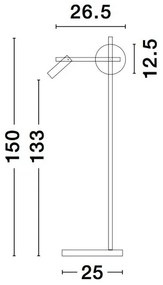 Lampadar, Lampa de podea cu reader LED JOLINE NVL-9919532