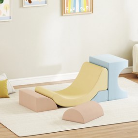 AIYAPLAY Set 5 Blocuri Moi pentru Copii 1.5-8 Ani Multicolor | Aosom Romania