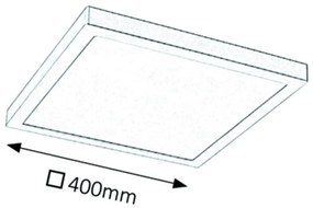 Plafoniera LED stil functional 40cm Lois crom