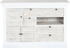 Comoda vintage din lemn de mango "Worn out White"