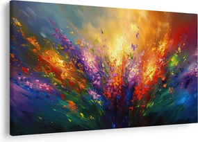 Tablou - Abstracție de flori (90x60 cm)