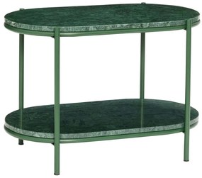 Măsuță de cafea verde-închis din marmură 34x58 cm Nusa – Hübsch