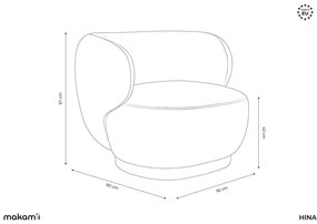 Fotoliu bej Hina – Makamii