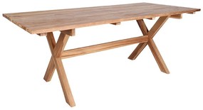 Masă de grădină Murcia, tec, natural 200x90x75 cm