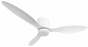 Plafoniera LED cu ventilator, Optonica, 18W, lumina calda/neutra/rece, alba, telecomanda