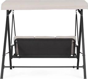 Balansoar de grădină gri antracit/bej din metal Taurus – Bizzotto