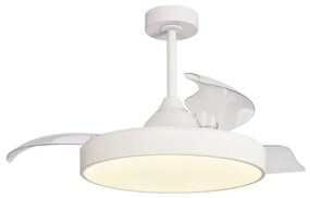 Lustra LED CCT cu ventilator si telecomanda ALASKA mini alb MA-8755