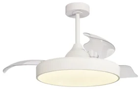 Lustra LED CCT cu ventilator si telecomanda ALASKA mini alb MA-8755