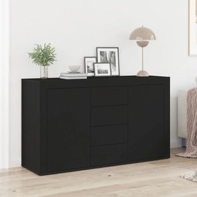 bufet vidaXL Negru Lemn prelucrat 120 x 36 x 69 cm Depozitare Bufet
