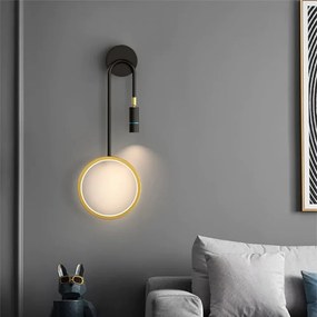 Aplica Led, Elit's Esn B93, 3 Tipuri De Lumina, 40W, Auriu negru
