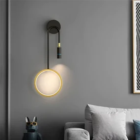 Aplica Led, Elit's Esn B93, 3 Tipuri De Lumina, 40W, Auriu negru