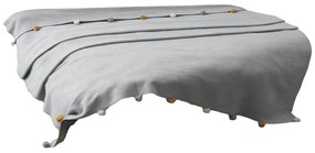 Cuvertură gri din polar, fleece 150x200 cm Pom Pom – Mijolnir