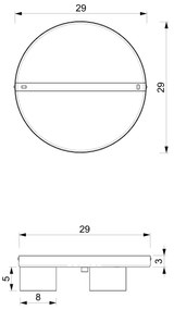 Plafonieră DIXIE 3xGX53/11W/230V albastră