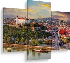 Tablou - Panorama bratislavei, Slovacia (90x60 cm)