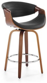 Scaun de bar H123 negru/nuc