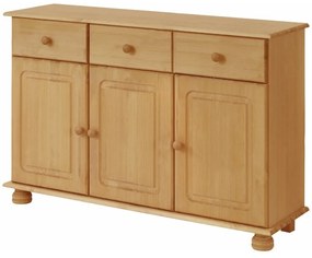 Comodă în culoare naturală joasă din lemn de pin 116x76 cm Ella – Støraa
