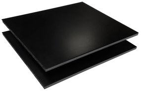Rafturi negre pentru sistemul de rafturi modulare 2 buc 32x22 cm Mistral Kubus - Hammel Furniture