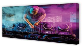 Tablouri canvas DJ console lumini colorate
