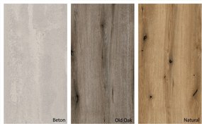 Blat lemn masiv pentru Baie 60-120cm Beton - 30 cm (blat vertical)