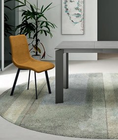 STONES Scaun acoperit cu material textil ușor de curățat. Picioare din metal vopsit 45cm X 56cm H. 86cm | Aosom Romania