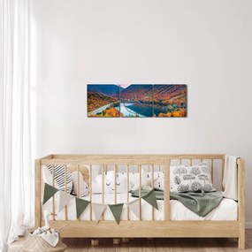 Tablou - White Mountain, New Hampshire, USA (cu ceas) (90x30 cm)