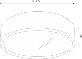 Brilagi - Plafonieră LED RGBW dimabilă CARVALHO, 2×E27/15W/230V, Wi‑Fi, finisaj stejar, Ø 37,5 cm