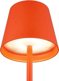 Globo 58488R-LED Lampă de masă VANNIE reglabilă, cu control tactil, reîncărcabilă, pentru exterior, 3W/5V IP54 1800mAh roșie