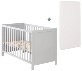 Pătuț gri deschis 60x120 cm – Roba