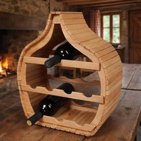 Suport sticle vin din lemn pentru 5 8 10 14 sticle.