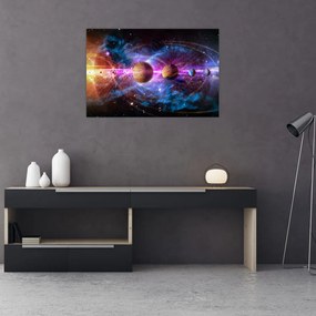 Tablou - Sistemul solar (90x60 cm)