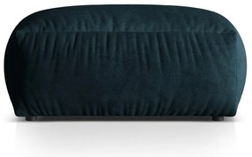 Taburet modular albastru închis cu tapițerie din catifea Martina – Micadoni