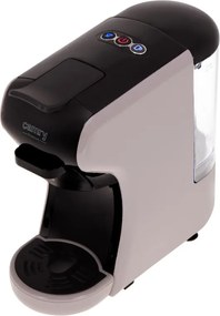 Espressor pentru cafea macinata si capsule 9in1 Camry CR 4414, 3000 W, 19 bar, Bej/Negru