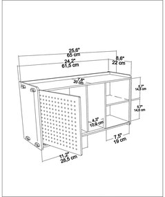 Bibliotecă de perete cu aspect de lemn de stejar 65x30 cm Sima – Kalune Design