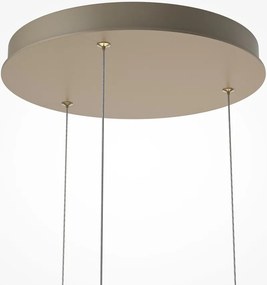Lustra cu 3 pendule LED cu sticla canelata Scala bronz