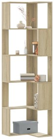 vidaXL Bibliotecă 5 niveluri stejar sonoma 50x50x179cm lemn prelucrat