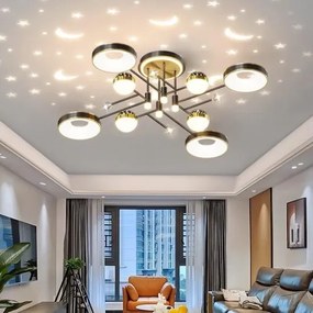 Lustra Led Cu Telecomanda, Elit's, Vidal L , 184 w intensitate reglabila