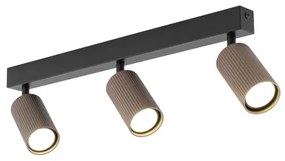 Spot TUNE 3xGU10/10W/230V negru/maro