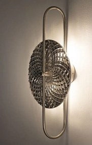 Mauro Ferretti Lampa De  Perete Argintie cm 28X15X54 | Aosom Romania