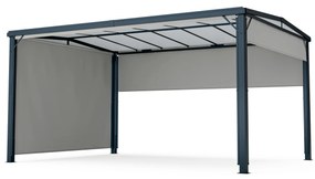 Pantheon Cortina Solid Sky Pergola 3x4 | rezistent la intemperii | acoperit cu pulbere | panouri laterale