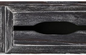 Bufet Cu Vitrina Cabana Alb Si Antracite, 146 Cm