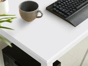 Masa de sufragerie alba cu blat alb TESSA 120x60 cm