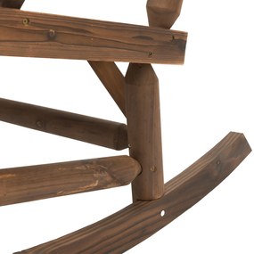 Outsunny Banca tip Leagan cu 2 locuri din Lemn de Brad, Design Rustic, pentru Exterior, 112x67x93cm, Greutate Maxima 250 kg