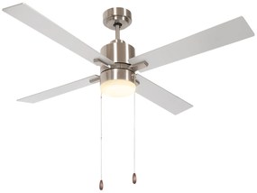 HOMCOM Ventilator de tavan cu lumina, 130cm Ventilator de tavan | Aosom Romania
